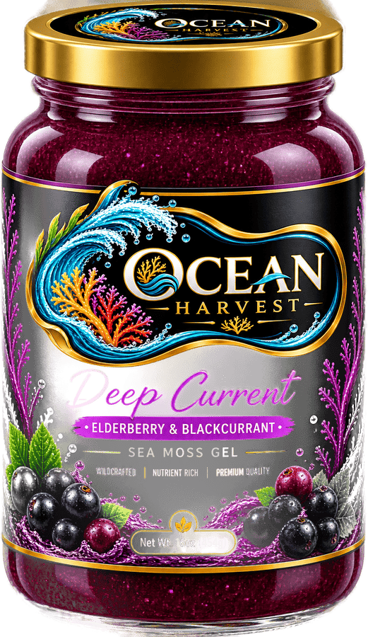 Deep Current sea moss gel, 16 oz jar